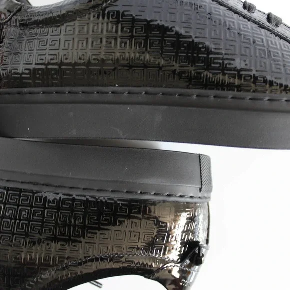 Givenchy Women's Urban Street Allover Logo Monogram Black Patent Leather Sneaker - Picture 13 of 16